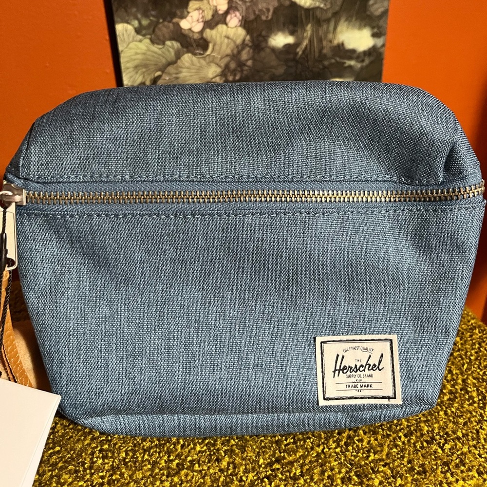 Brand New! Herschel Supply Company Light Blue Denim Fanny Pack